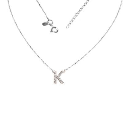 Gargantilha de Prata Letra