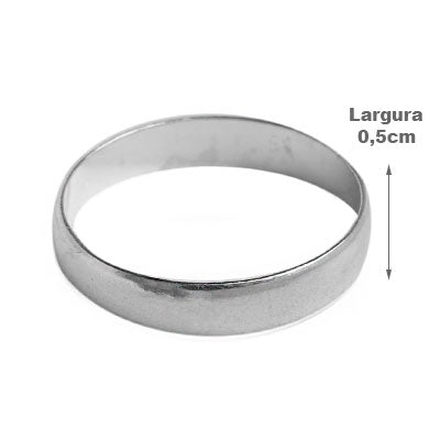 Kit Só Prata aliança de namoro + Anel confeccionados em prata fina de lei 950