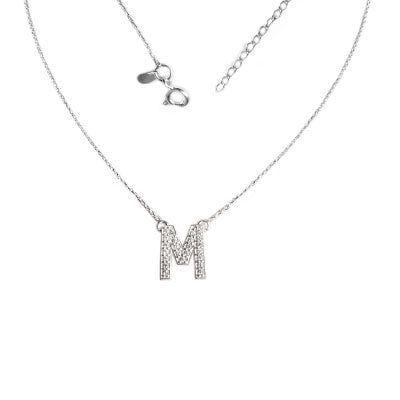 Gargantilha de Prata Letra