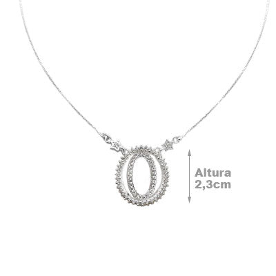 Gargantilha de Prata Letra - 41262