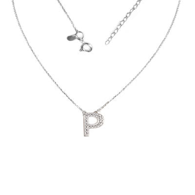 Gargantilha de Prata Letra