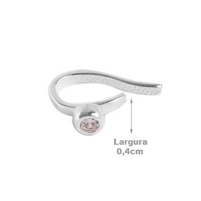 Piercing de Prata Pressão para Orelha