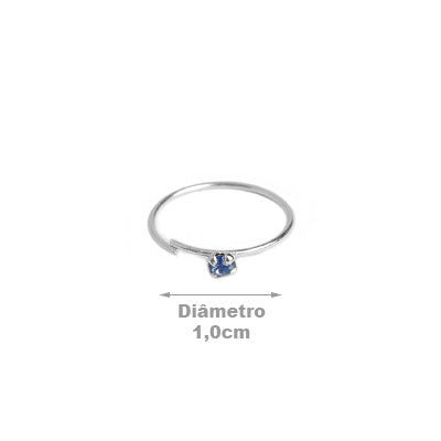 Piercing de Prata Argola para Nariz - 54616
