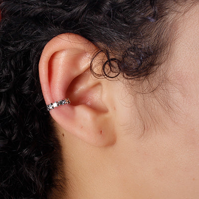 Piercing de Prata Pressão para Orelha - 47875