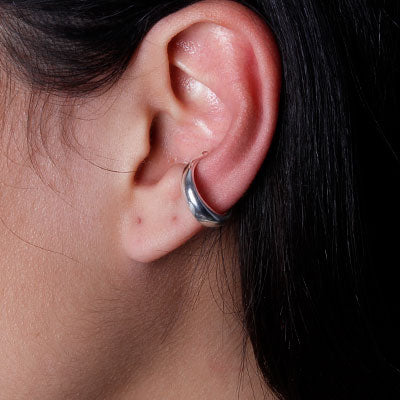 Piercing de Prata Pressão para Orelha