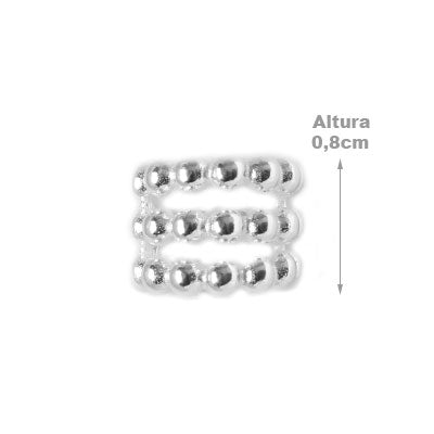 Piercing de Prata Pressão para Orelha.