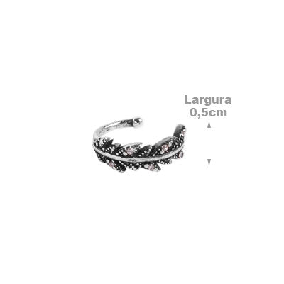 Piercing de Prata Pressão para Orelha