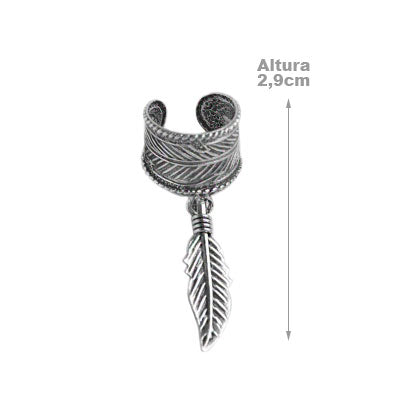 Piercing de Prata Pressão para Orelha