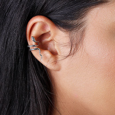 Piercing de Prata Pressão para Orelha