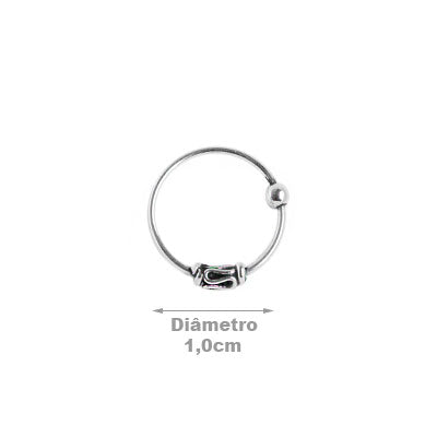 Piercing de Prata Argola para Nariz
