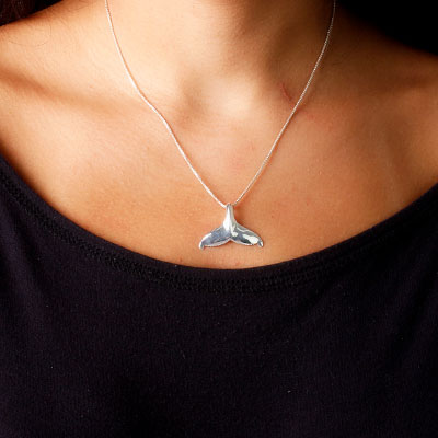 Pingente de Prata Rabo de Baleia
