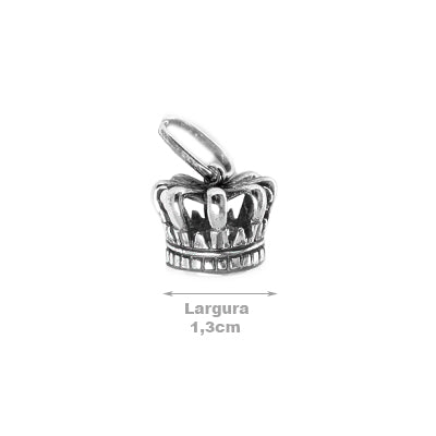 Pingente de Prata Coroa.