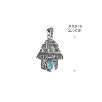 Pingente de Prata Hamsa