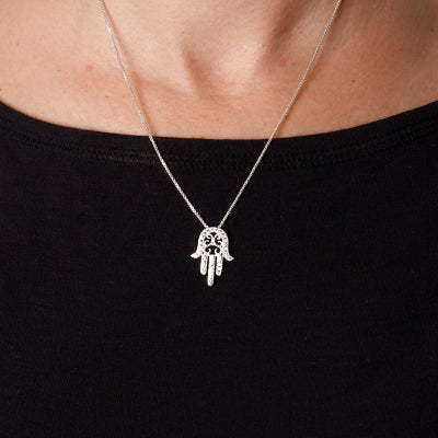 Pingente de Prata Hamsa