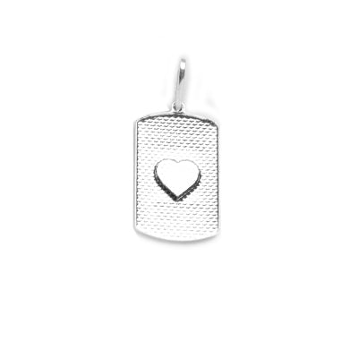 Pingente de Prata Placa - 51289