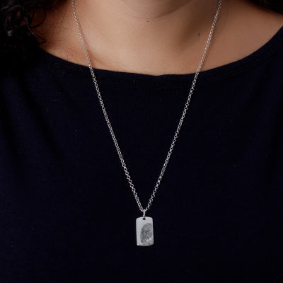 Pingente de Prata Placa