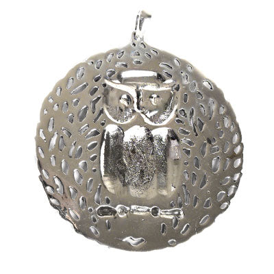 Pingente de Prata Coruja