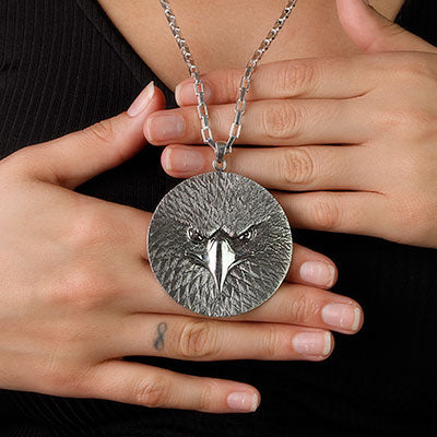 Pingente de Prata Águia