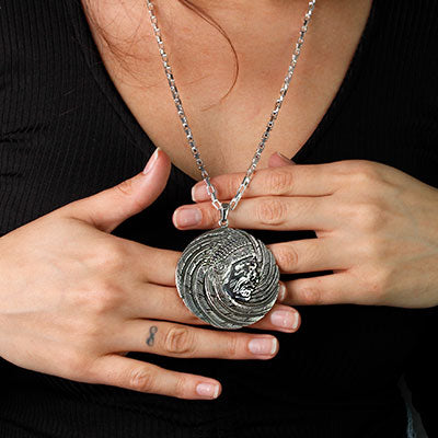 Pingente de Prata Índio