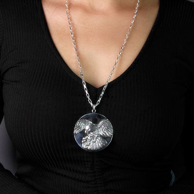 Pingente de Prata Águia.