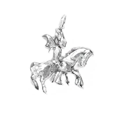 Pingente de Prata São Jorge