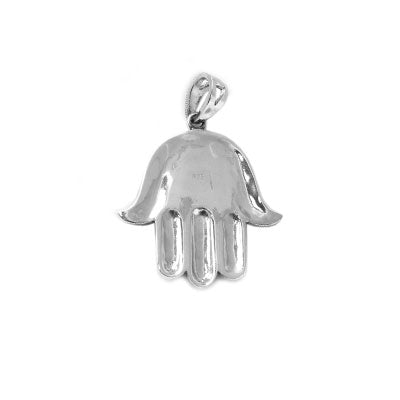 Pingente de Prata Hamsa com Marcassitas.