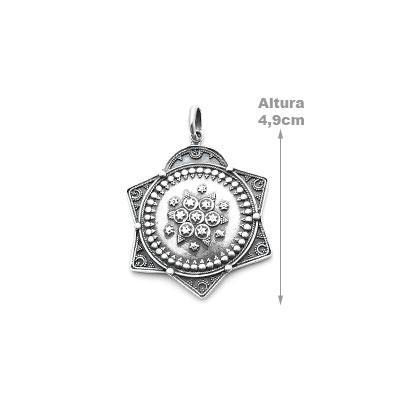 Pingente de Prata Mandala