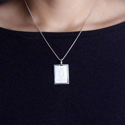 Pingente de Prata Jesus Cristo