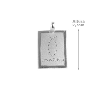 Pingente de Prata Jesus Cristo
