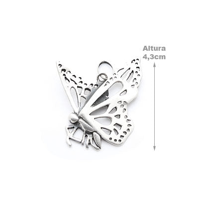 Pingente de Prata Borboleta.