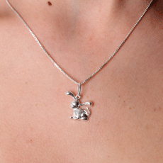 Pingente de Prata Cachorro.