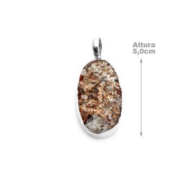Pingente de Prata com Drusa