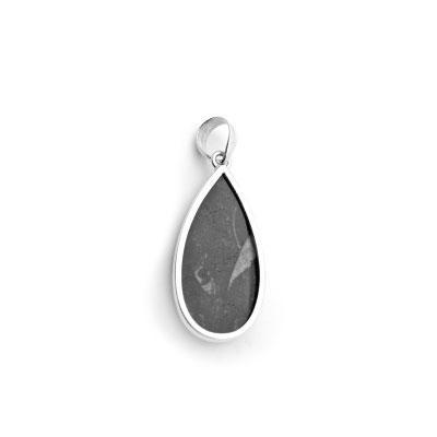 Pingente de Prata com Orthocers.