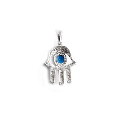 Pingente de Prata Hamsa.