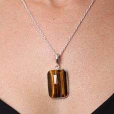 Pingente de Prata com Malaquita