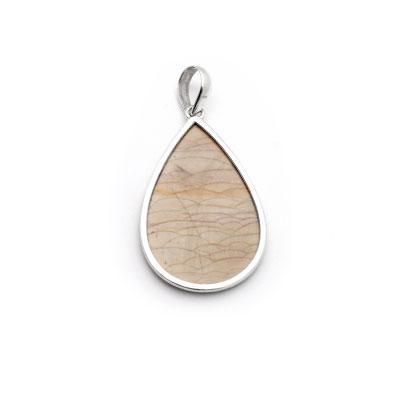 Pingente de Prata com Jaspe