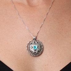 Pingente de Prata com Zircônia