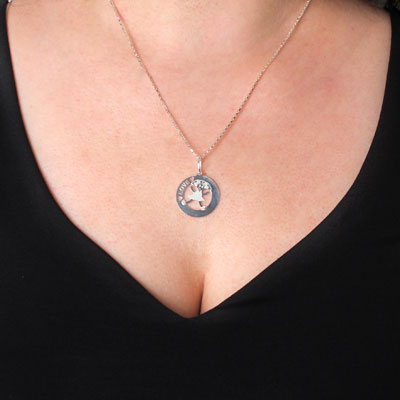 Pingente de Prata Menina