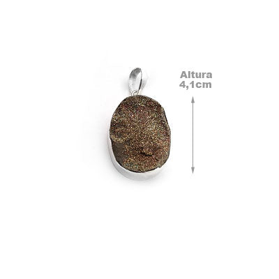 Pingente de Prata com Drusa