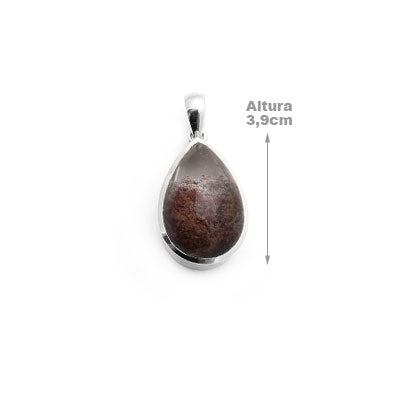 Pingente de Prata com Lodolita.