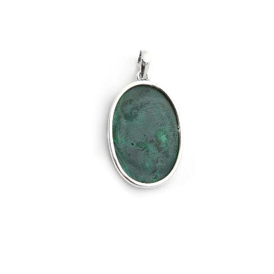 Pingente de Prata com Malaquita.