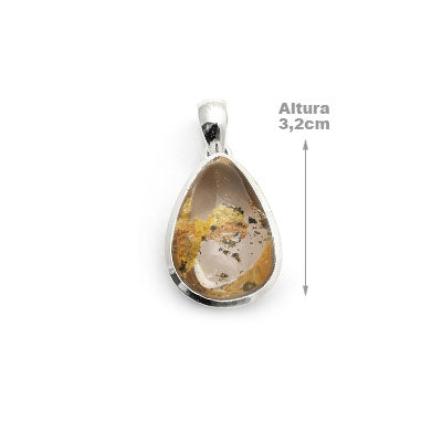 Pingente de Prata com Lodolita.