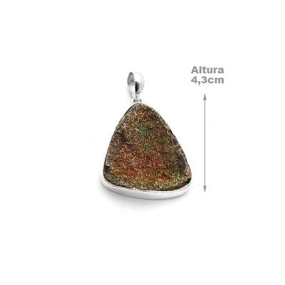 Pingente de Prata com Drusa.