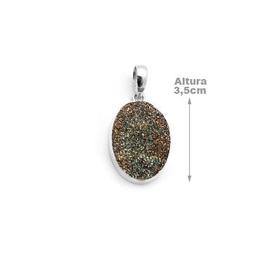 Pingente de Prata Drusa.