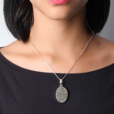 Pingente de Prata Drusa.