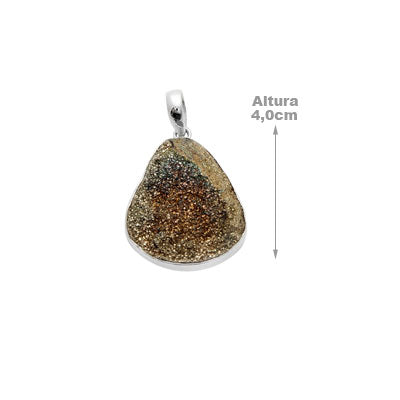 Pingente de Prata com Drusa.