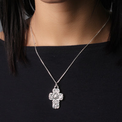 Pingente de Prata Cruz.