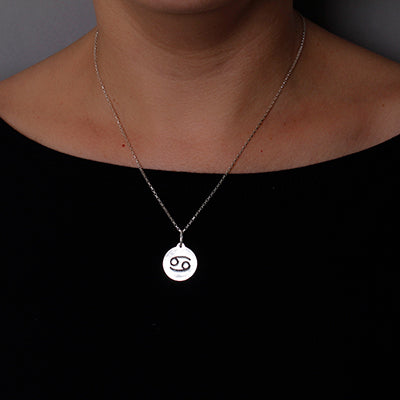 Pingente de Prata Signo Câncer