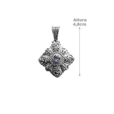 Pingente de Prata com Topázio