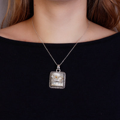 Pingente de Prata com Ágata